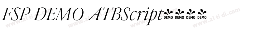 FSP DEMO ATBScript字体转换 FSP DEMO ATBScript字体转换